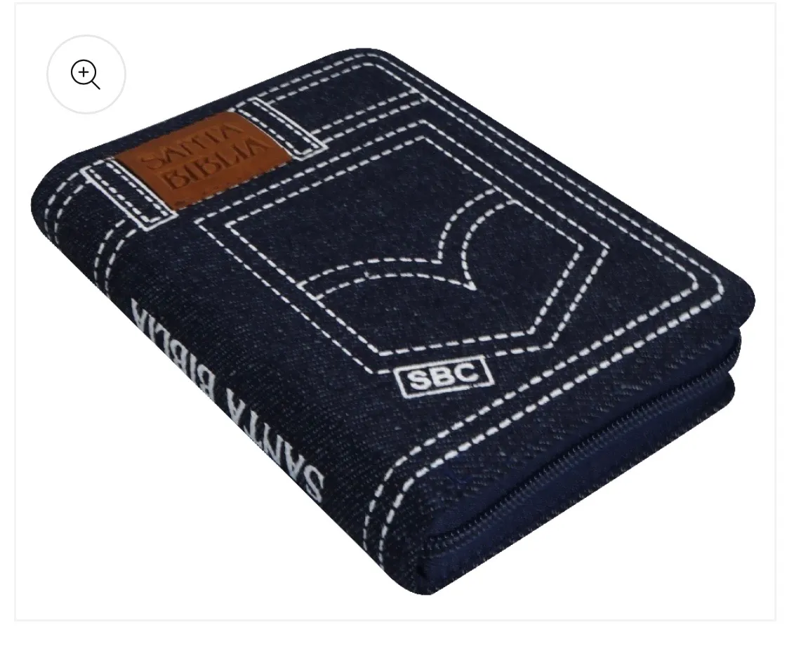 Biblia Bolsillo estilo jeans, Rvr 1960 con cierre